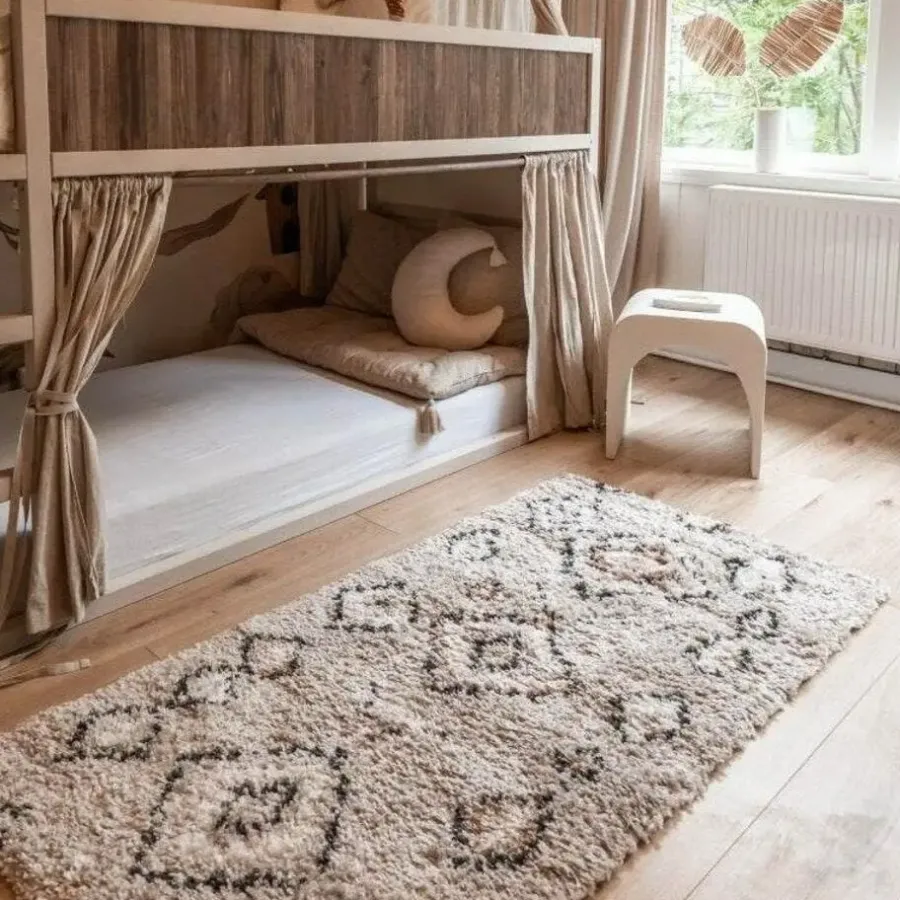 Interieur05 Berber Vloerkleed Ikat grijs/beige - 230 x 160 cm