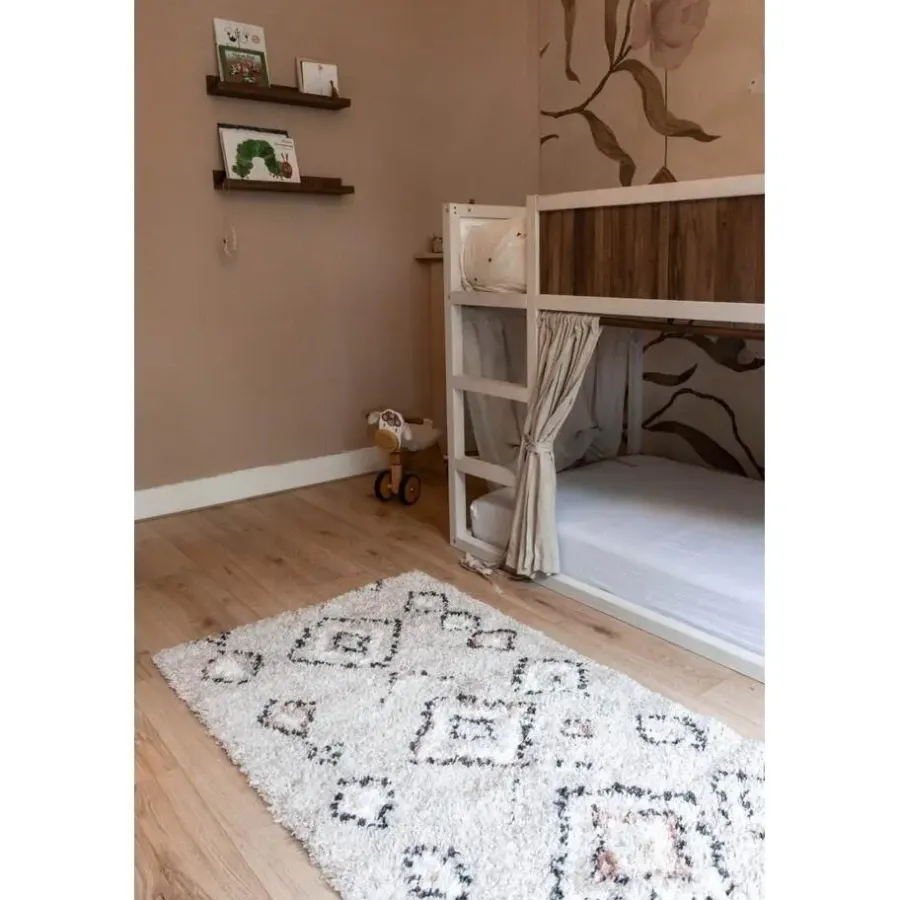 Interieur05 Berber Vloerkleed Ikat grijs/beige - 230 x 160 cm