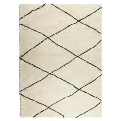 Hoogpolige Vloerkleden-Interieur05 berber vloerkleed Nea wit/zwart - 230 x 160 cm