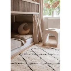 Hoogpolige Vloerkleden-Interieur05 berber vloerkleed Nea wit/zwart - 230 x 160 cm