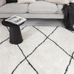 Interieur05 berber vloerkleed Nea wit/zwart - 330 x 240 cm