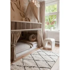 Interieur05 berber vloerkleed Nea wit/zwart - 330 x 240 cm