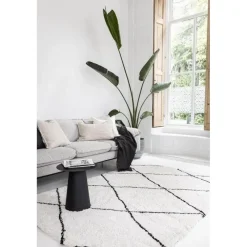 Interieur05 berber vloerkleed Nea wit/zwart - 330 x 240 cm