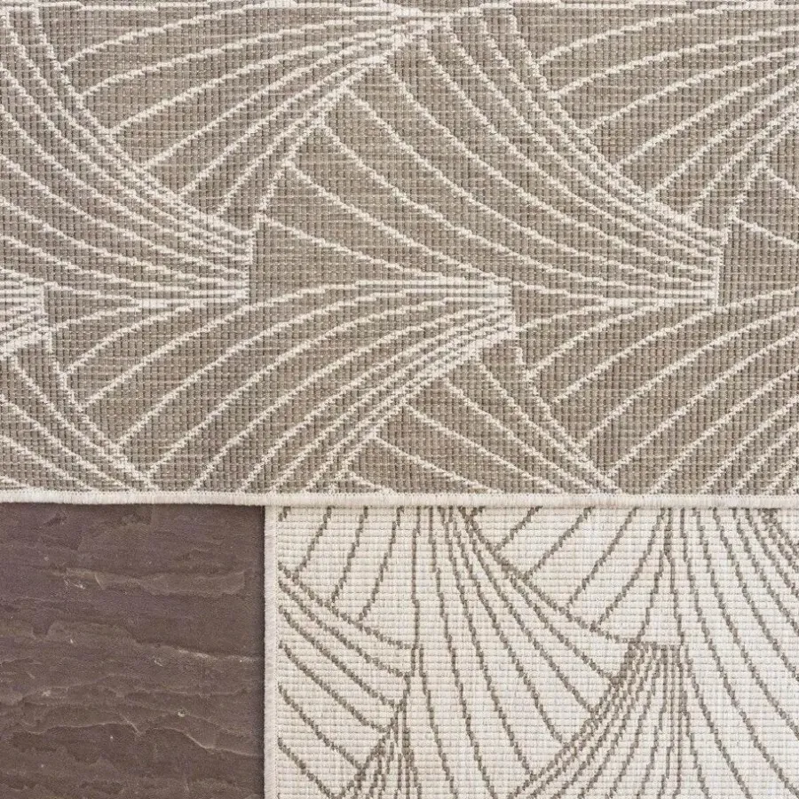 Buiten Vloerkleden|Buiten Vloerkleden-Interieur05 Buitenkleed Deco bruin/grijs - 230 x 160 cm