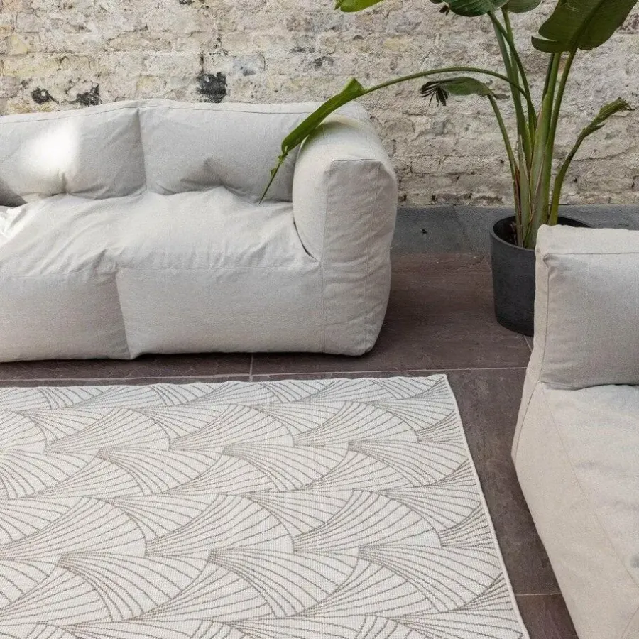 Buiten Vloerkleden|Buiten Vloerkleden-Interieur05 Buitenkleed Deco bruin/grijs - 230 x 160 cm