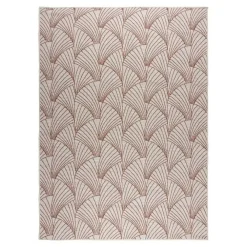 Interieur05 Buitenkleed Deco roest/wit - 230 x 160 cm