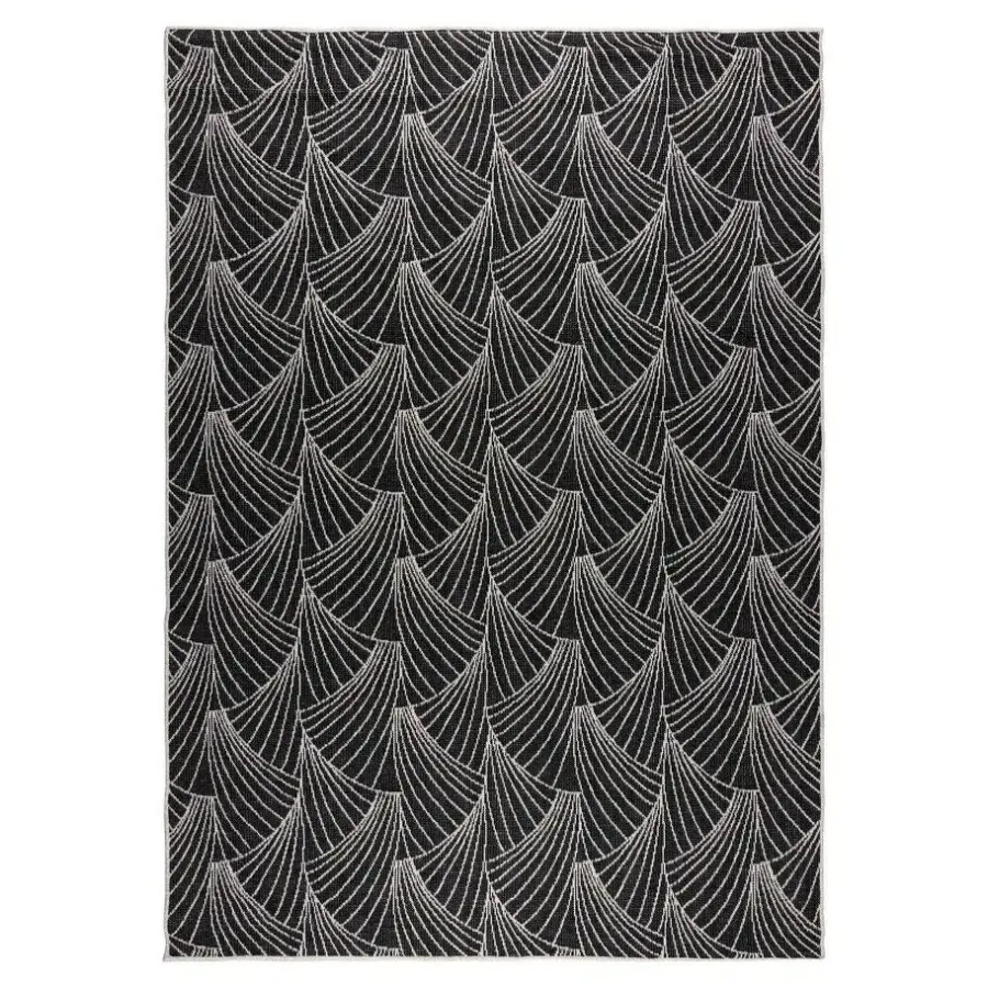 Buiten Vloerkleden|Buiten Vloerkleden-Interieur05 Buitenkleed Deco zwart/wit - 230 x 160 cm