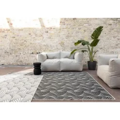 Buiten Vloerkleden|Buiten Vloerkleden-Interieur05 Buitenkleed Deco zwart/wit - 230 x 160 cm