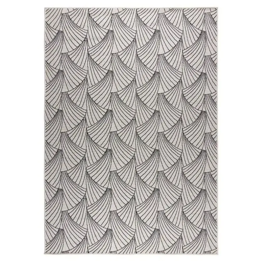 Buiten Vloerkleden|Buiten Vloerkleden-Interieur05 Buitenkleed Deco zwart/wit - 230 x 160 cm