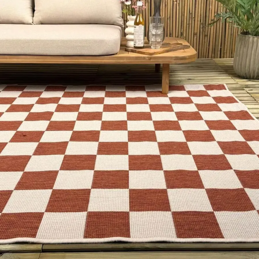 Interieur05 buitenkleed roest Level - 340 x 240 cm