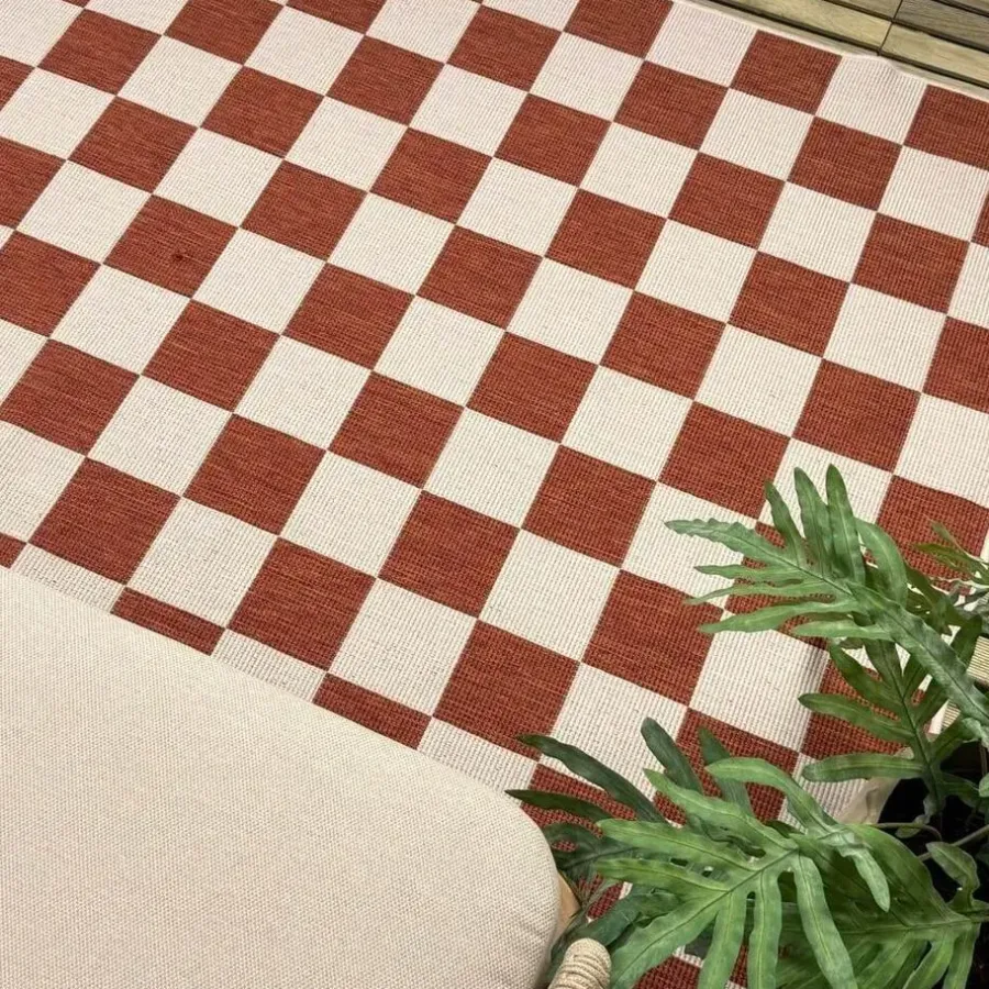 Interieur05 buitenkleed roest Level - 340 x 240 cm
