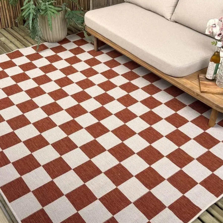 Interieur05 buitenkleed roest Level - 340 x 240 cm