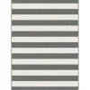 Buiten Vloerkleden|Buiten Vloerkleden-Eva Interior Interieur05 Buitenkleed Stripes Grijs/Wit dubbelzijdig - 230 x 160 cm
