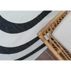 Buiten Vloerkleden|Buiten Vloerkleden-Interieur05 Buitenkleed Swirl Zwart - 340 x 240 cm