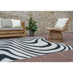 Buiten Vloerkleden|Buiten Vloerkleden-Interieur05 Buitenkleed Swirl Zwart - 340 x 240 cm