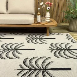 Buiten Vloerkleden|Buiten Vloerkleden-Interieur05 buitenkleed zwart/wit Oase - 340 x 240 cm