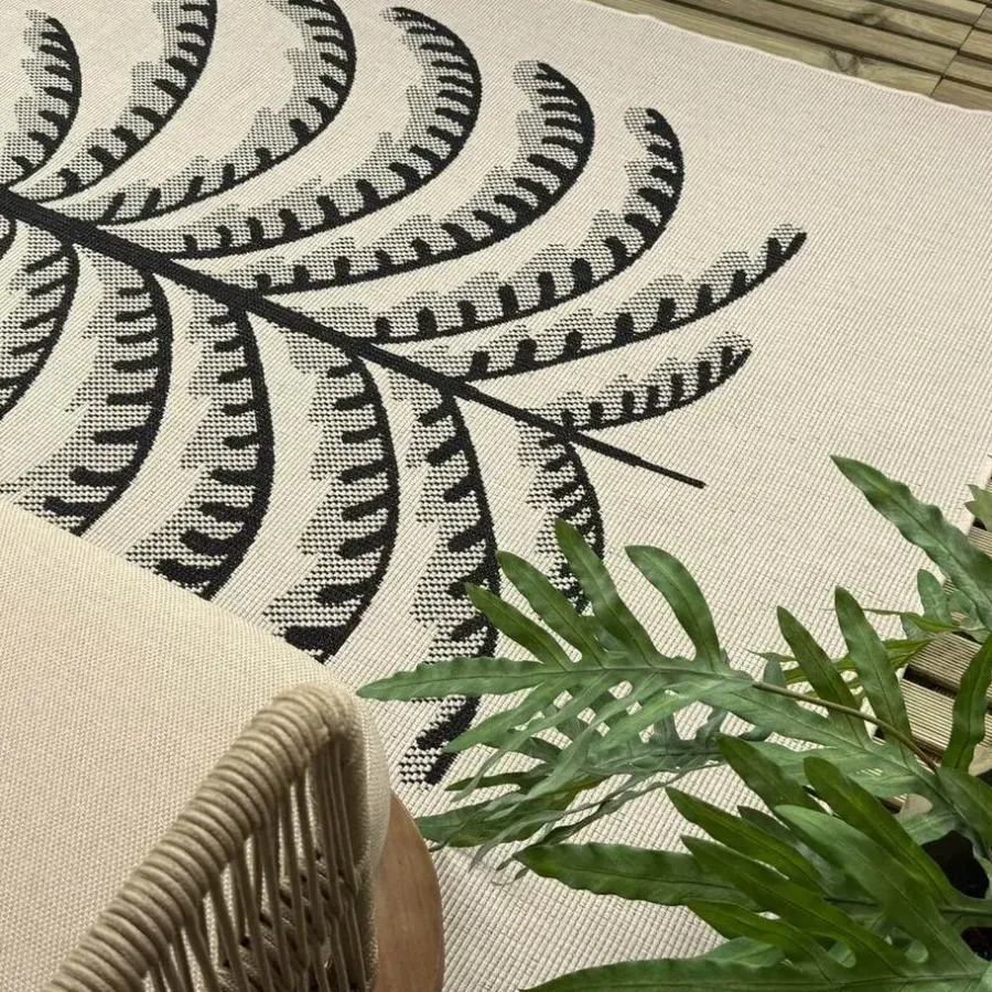 Interieur05 buitenkleed zwart/wit Breeze - 290 x 200 cm
