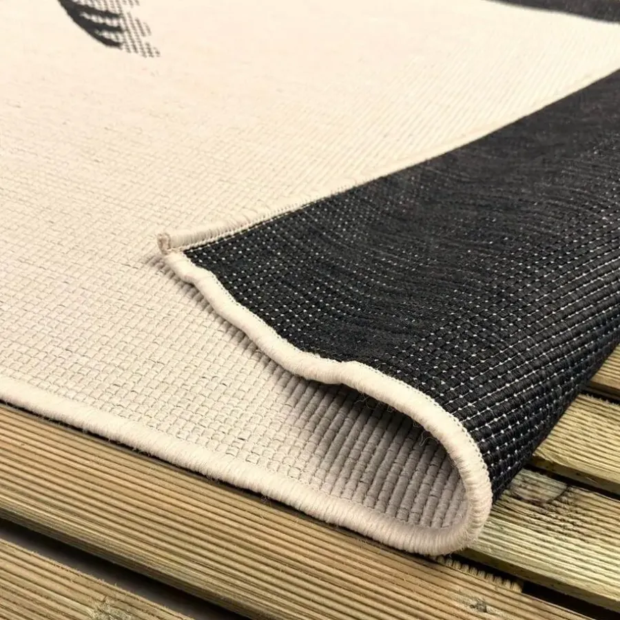 Interieur05 buitenkleed zwart/wit Breeze - 290 x 200 cm