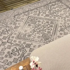Buiten Vloerkleden|Buiten Vloerkleden-Interieur05 buitenkleed zwart/wit Nova - 340 x 240 cm