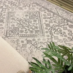 Buiten Vloerkleden|Buiten Vloerkleden-Interieur05 buitenkleed zwart/wit Nova - 340 x 240 cm
