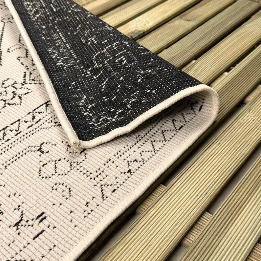 Buiten Vloerkleden|Buiten Vloerkleden-Interieur05 buitenkleed zwart/wit Nova - 340 x 240 cm
