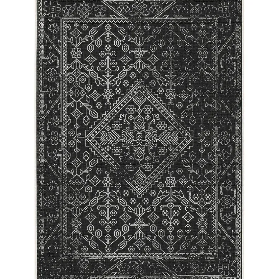 Buiten Vloerkleden|Buiten Vloerkleden-Interieur05 buitenkleed zwart/wit Nova - 340 x 240 cm