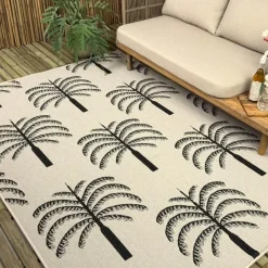 Buiten Vloerkleden|Buiten Vloerkleden-Interieur05 buitenkleed zwart/wit Oase - 230 x 160 cm
