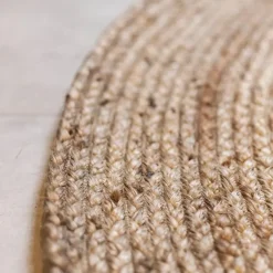 Vloerkleden|Jute Vloerkleden-Interieur05 EVA Interior rond vloerkleed Jute naturel - 150 x 150 cm