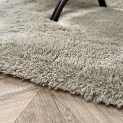 Interieur05 hoogpolig vloerkleed Furr bruin - 160 x 230 cm
