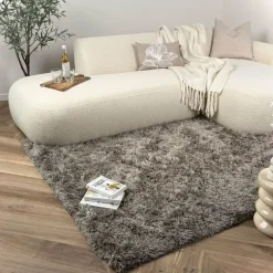 Interieur05 Hoogpolig vloerkleed Nika Antraciet - 160 x 230 cm