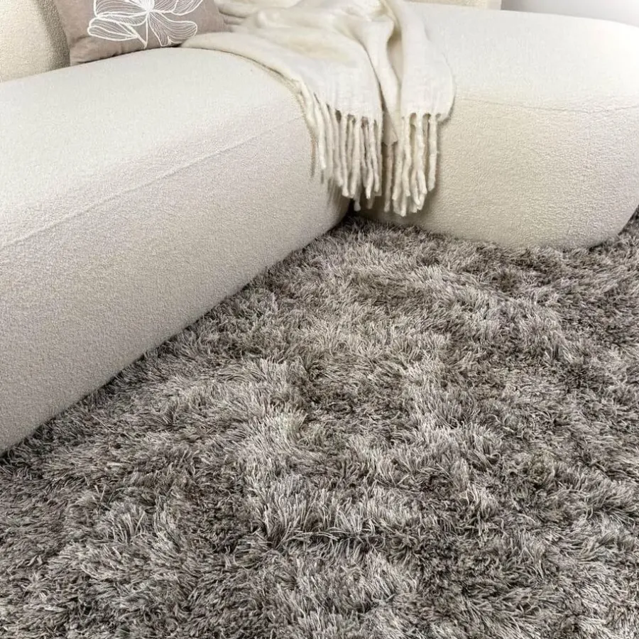 Interieur05 Hoogpolig vloerkleed Nika Antraciet - 160 x 230 cm