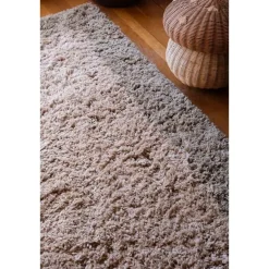Interieur05 hoogpolig vloerkleed polyester Pilo groen/beige - 340 x 240 cm