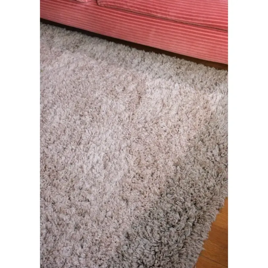 Interieur05 hoogpolig vloerkleed polyester Pilo groen/beige - 340 x 240 cm