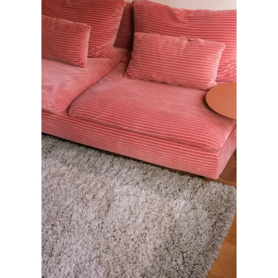 Interieur05 hoogpolig vloerkleed polyester Pilo groen/beige - 340 x 240 cm