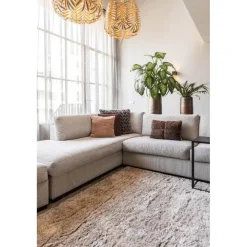 Interieur05 Hoogpolig vloerkleed Fender wit/creme - 230 x 160 cm