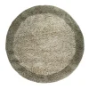 Interieur05 hoogpolig vloerkleed polyester Pilo groen/beige - 160 x 160 cm