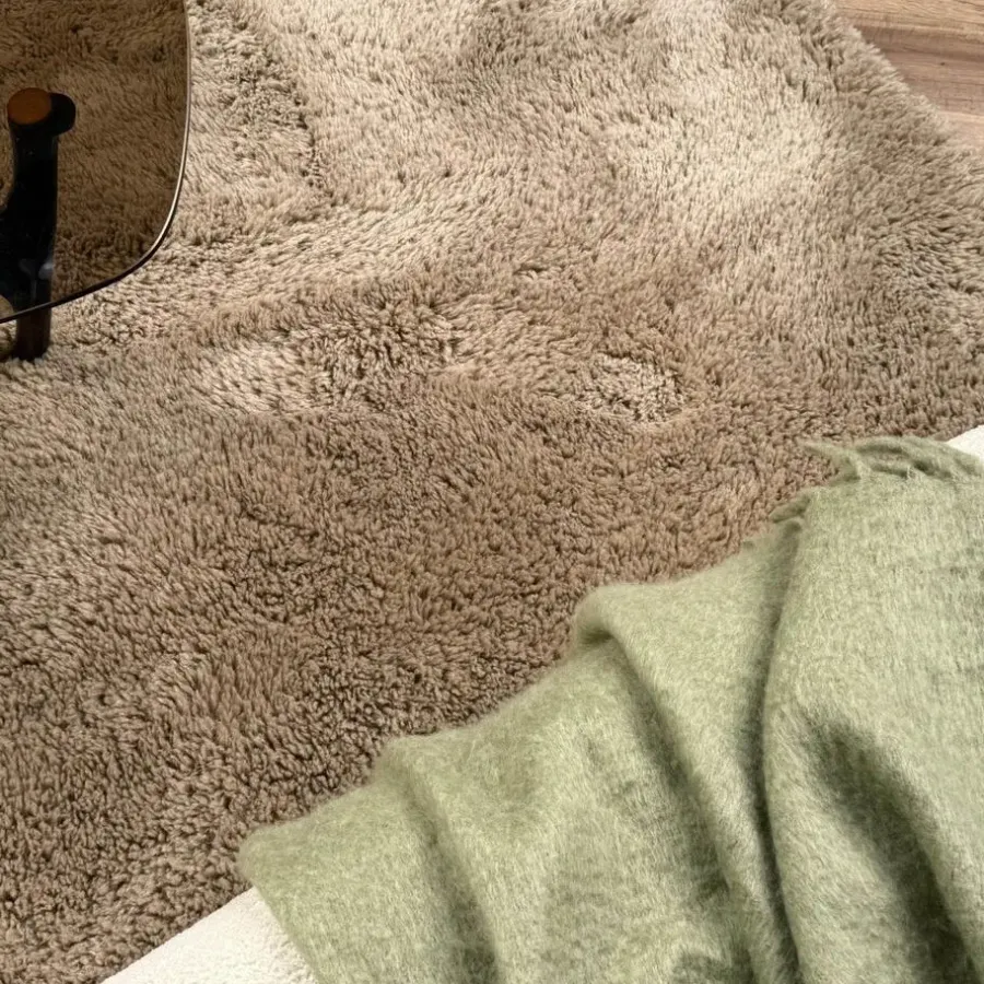 Hoogpolige Vloerkleden-Interieur05 hoogpolig vloerkleed Furr bruin - 80 x 140 cm