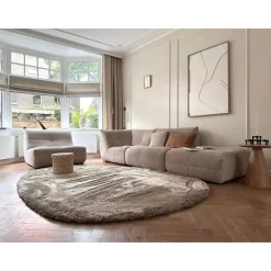 Interieur05 Hoogpolig vloerkleed Odelia beige/wit - 80 x 150 cm