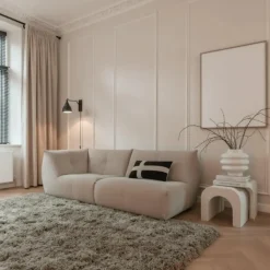 Interieur05 hoogpolig vloerkleed polyester Pilo groen - 340 x 240 cm