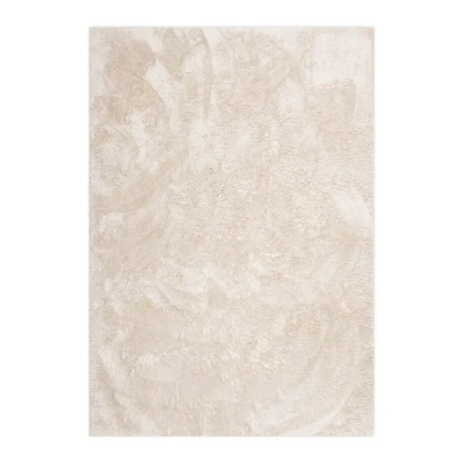Interieur05 Hoogpolig vloerkleed Odelia beige/wit - 80 x 150 cm