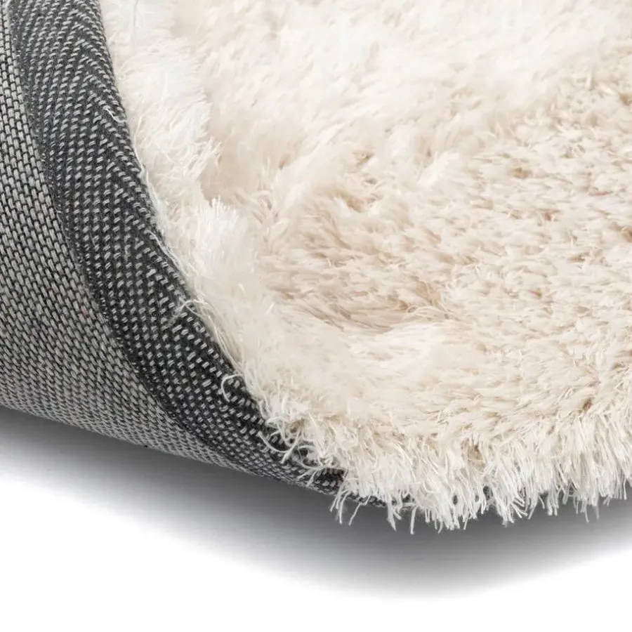 Interieur05 Hoogpolig vloerkleed Odelia beige/wit - 80 x 150 cm