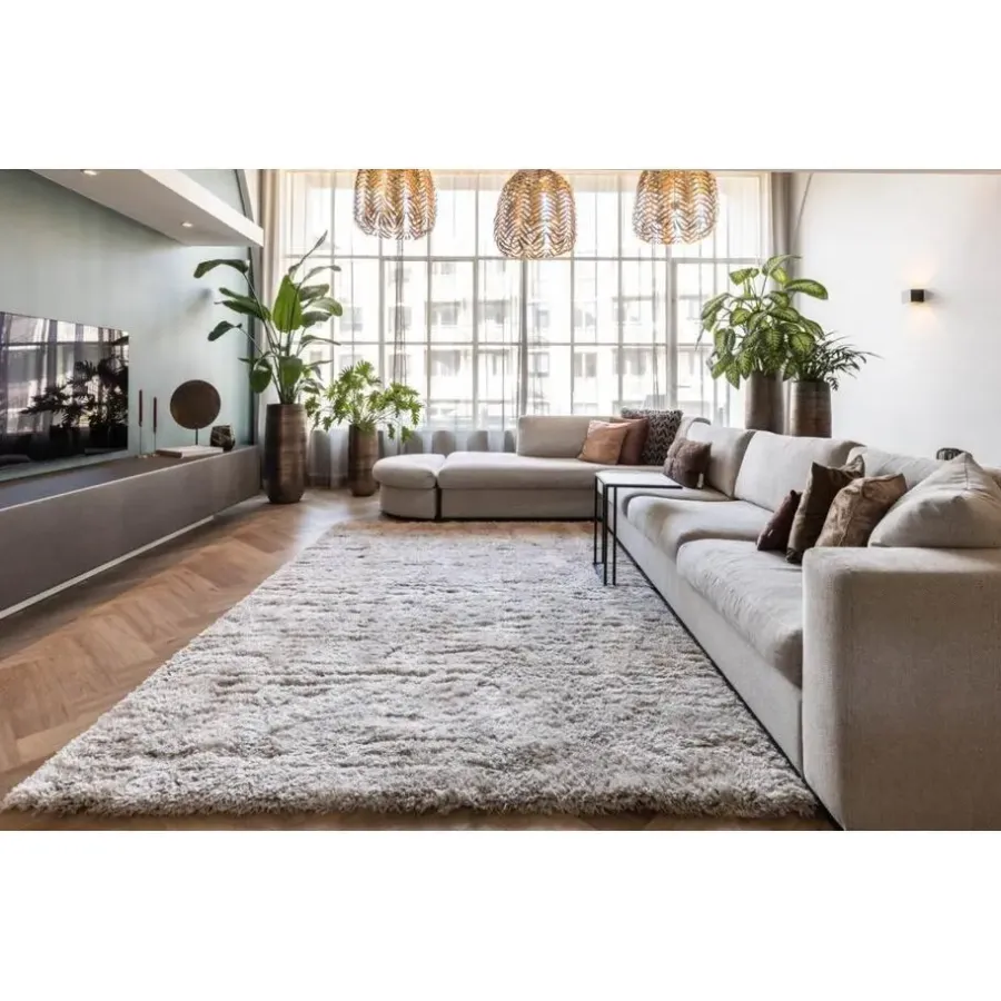 Hoogpolige Vloerkleden-Interieur05 Hoogpolig vloerkleed Fender wit/creme - 340 x 240 cm