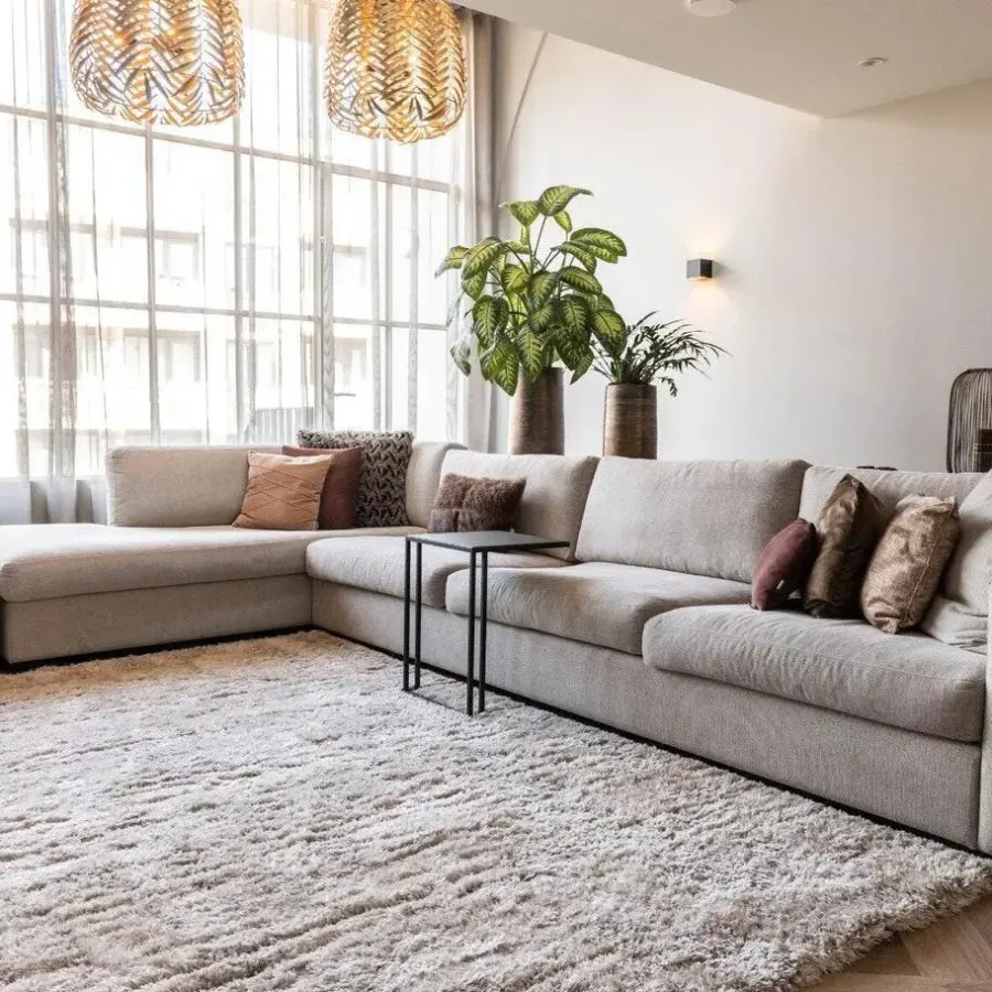 Hoogpolige Vloerkleden-Interieur05 Hoogpolig vloerkleed Fender wit/creme - 340 x 240 cm