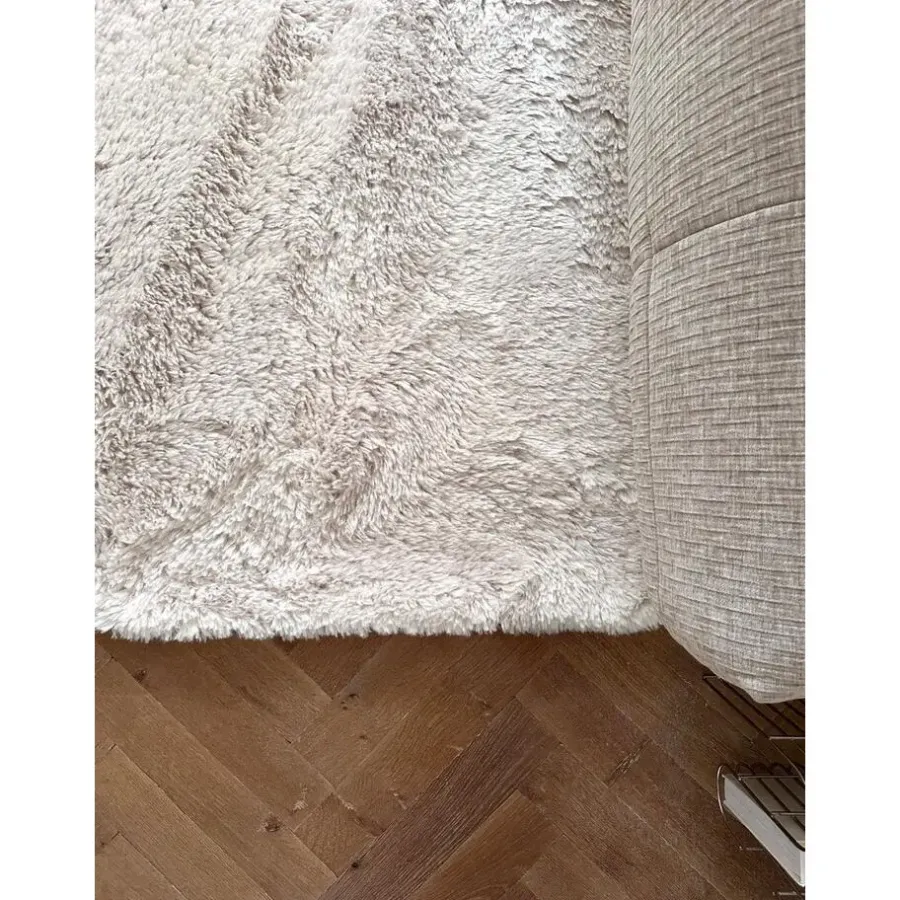 Vloerkleden|Hoogpolige Vloerkleden-Interieur05 hoogpolig vloerkleed Furr beige - 80 x 140 cm