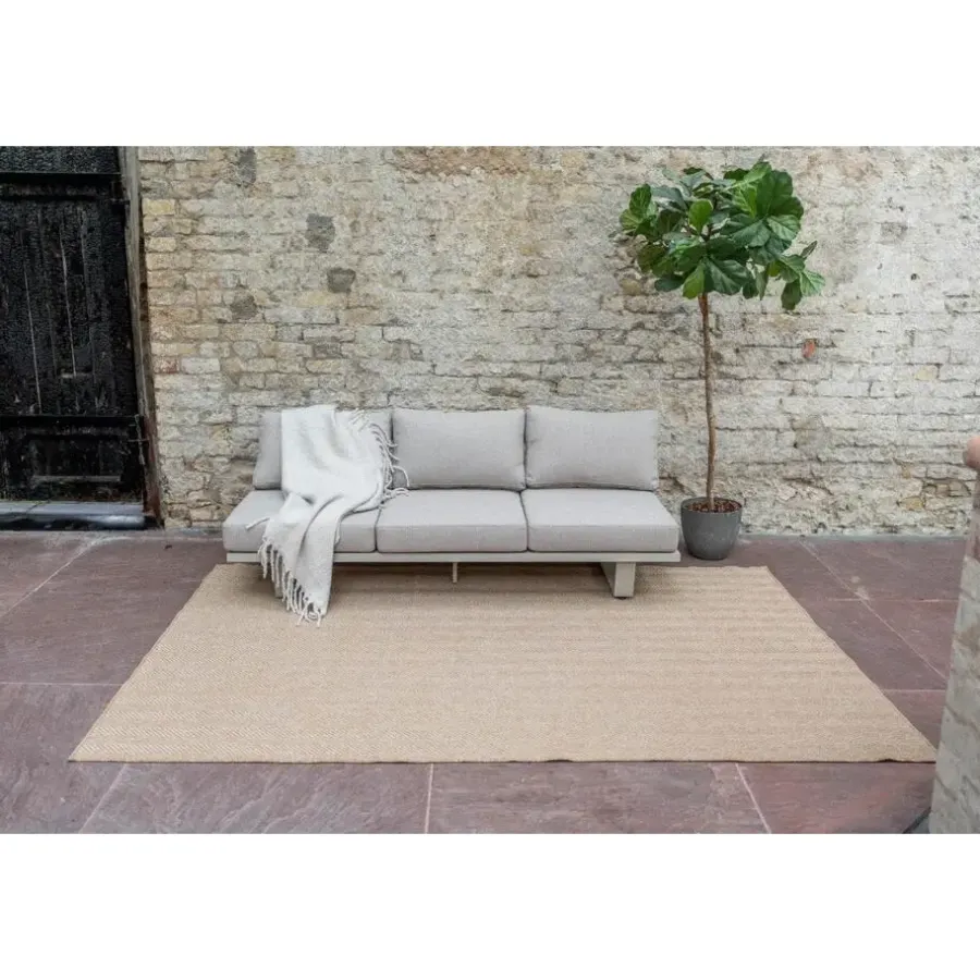 Buiten Vloerkleden|Buiten Vloerkleden-Interieur05 Jute buitenkleed naturel zigzag - 340 x 240 cm
