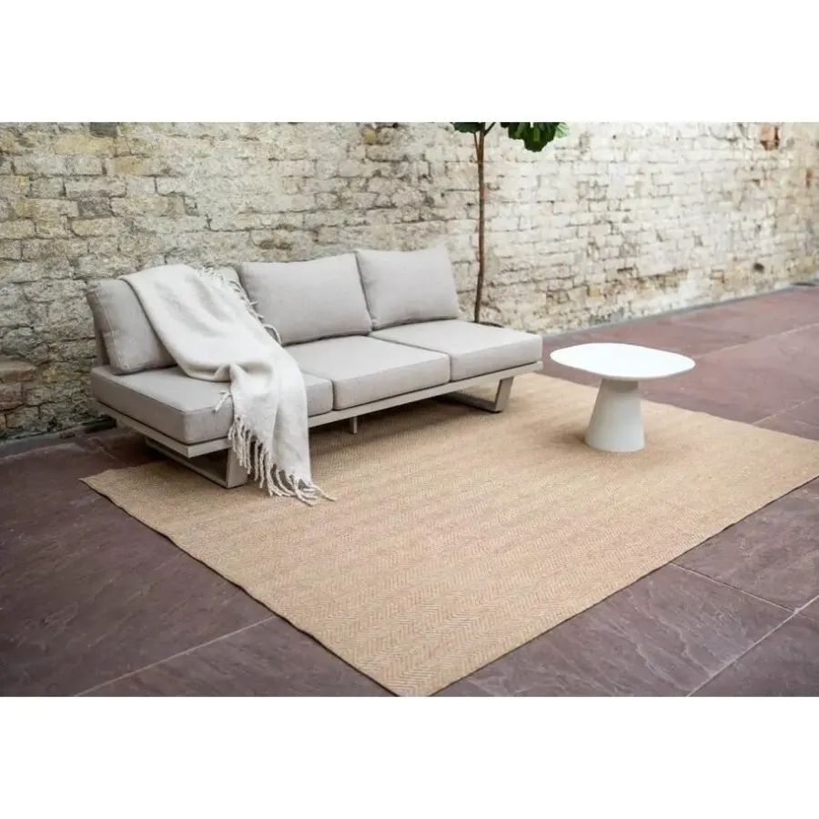 Buiten Vloerkleden|Buiten Vloerkleden-Interieur05 Jute buitenkleed naturel zigzag - 340 x 240 cm