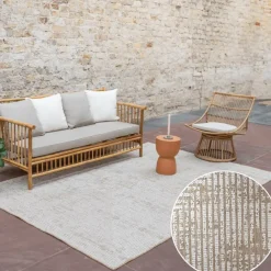 Buiten Vloerkleden|Buiten Vloerkleden-Interieur05 Jute buitenkleed naturel lines - 290 x 200 cm