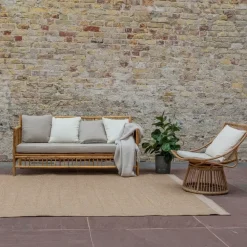 Buiten Vloerkleden|Buiten Vloerkleden-Interieur05 Jute buitenkleed naturel border - 340 x 240 cm