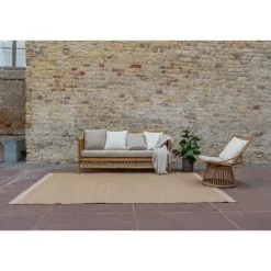 Buiten Vloerkleden|Buiten Vloerkleden-Interieur05 Jute buitenkleed naturel border - 340 x 240 cm