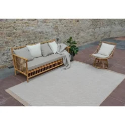Buiten Vloerkleden|Buiten Vloerkleden-Interieur05 Jute buitenkleed naturel border - 340 x 240 cm